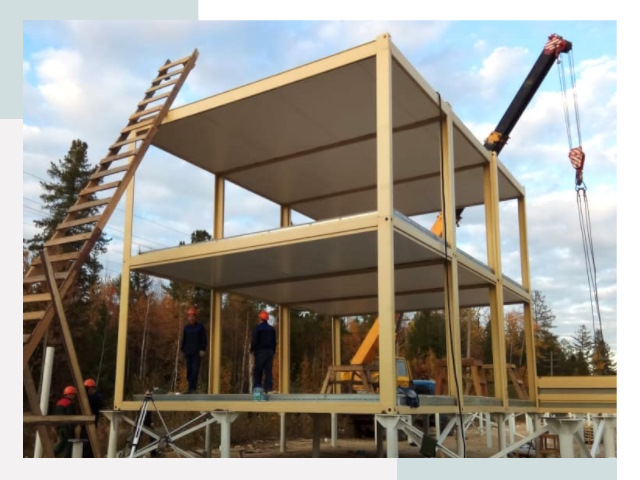 Строительство модульных здания Североуральск