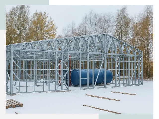 Металлические ангары в Североуральске