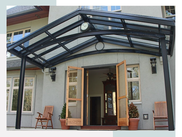 Козырьки металлические в Североуральске