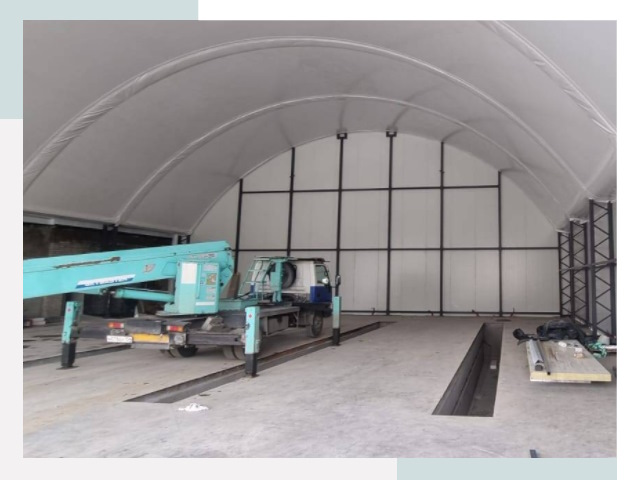 Внутреннее оснащение ангаров в Североуральске