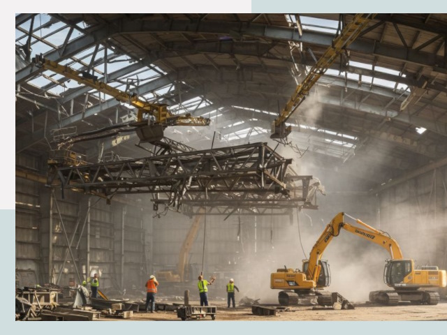 Демонтаж ангаров в Североуральске от 618 руб. за м²